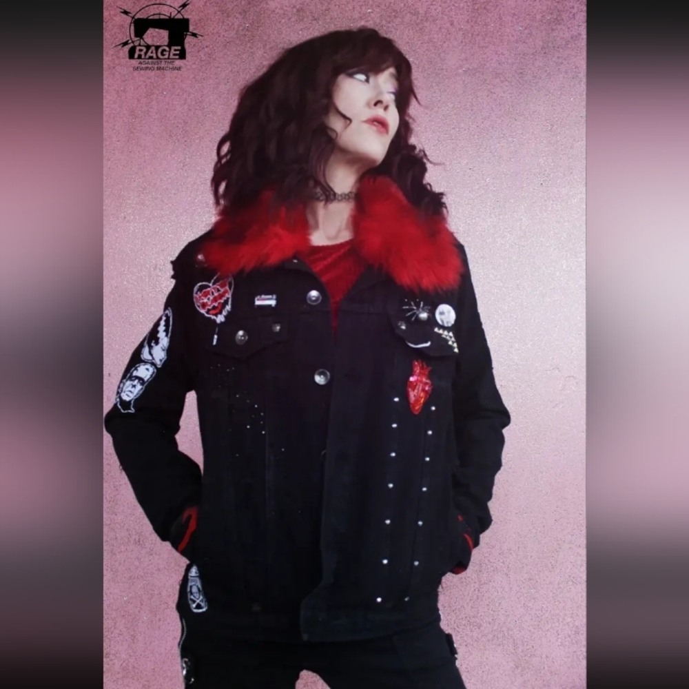 Foxy Nosferatu- CUSTOM Classic Horror Queen RAGE Jacket- PRICE FIRM! ooak